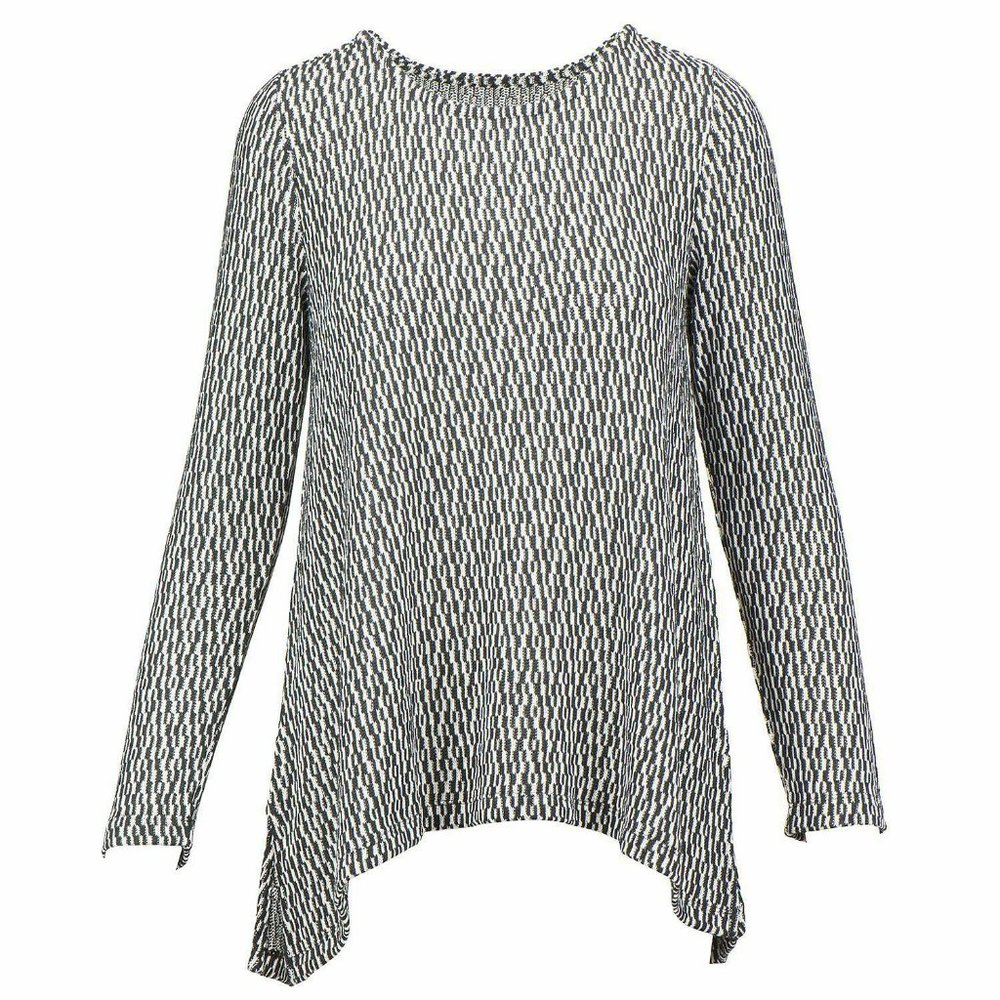 CHELSEA AND THEODORE  TEXTURED TUNIC  WOMEN'S TOP  SIZE - L
